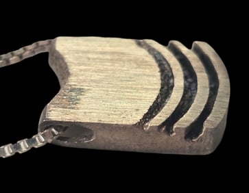 Vintage Mid-Century Modern KALEVI SARA / Kultaseppä Salovaara Finland Sterling Silver Pendant