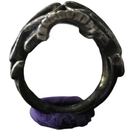 Vintage Sterling Silver Gothic Skull Ring