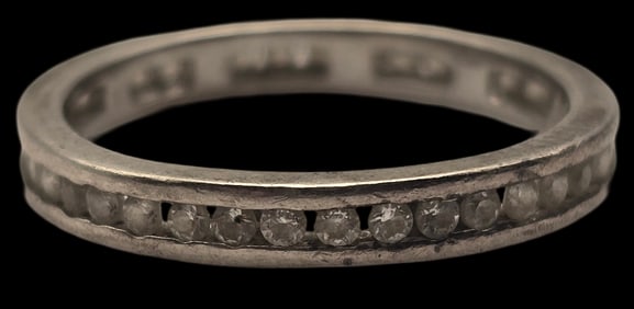 Vintage Sterling Silver & Rhinestone Ring