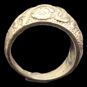 Vintage Mid-Century Hand Hammered Sterling Silver Ring