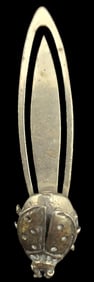 Vintage European 800 Silver Lady Bug Bookmark