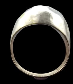 Vintage Mid-Century Modern Sterling Silver Dome Ring