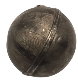 Vintage Mid-Century European 835 Silver Textured Ball Designer Pendant