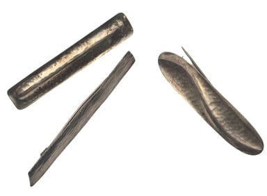 Lot of 3 Vintage European 800 / 835 Silver Bar Brooches