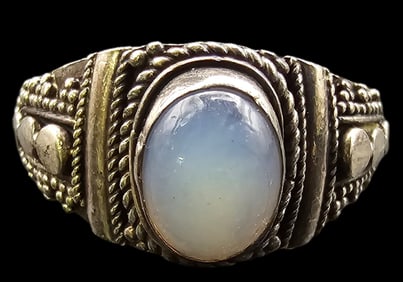 Vintage Sterling Silver & Gemstone Ring