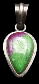 Vintage Sterling Silver & Gemstone Pendant