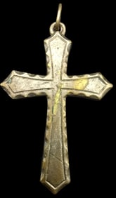 Vintage European 800 Silver Cross Pendant