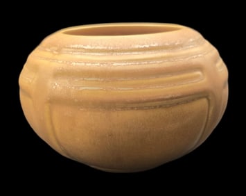 Rare Antique ca. 1920 ROSEVILLE Art Pottery Tan Ceramic Bowl