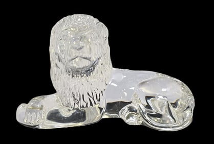 Vintage WATERFORD Crystal Lion Figurine