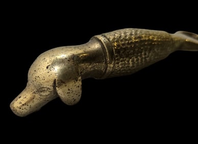 Unusual Vintage Brass Dog-Shaped Bottle Opener
