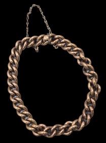 Rare Antique KOLLMAR & JOURDAN Germany Gold Filled Chain Link Bracelet