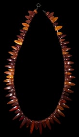 Very Unusual Vintage European Baltic Amber Necklace