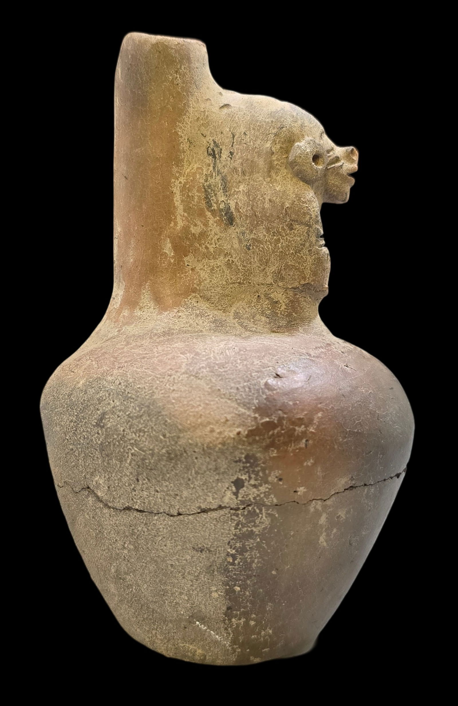 Antique Pre-Columbian Anthropomorphic Pottery Vessel (1 of 6)