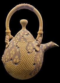 Vintage DON MCWHORTER Handmade Studio Pottery Tea Pot