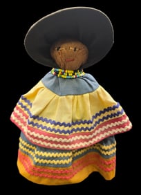 Vintage Native American Seminole Doll - Woman and Baby
