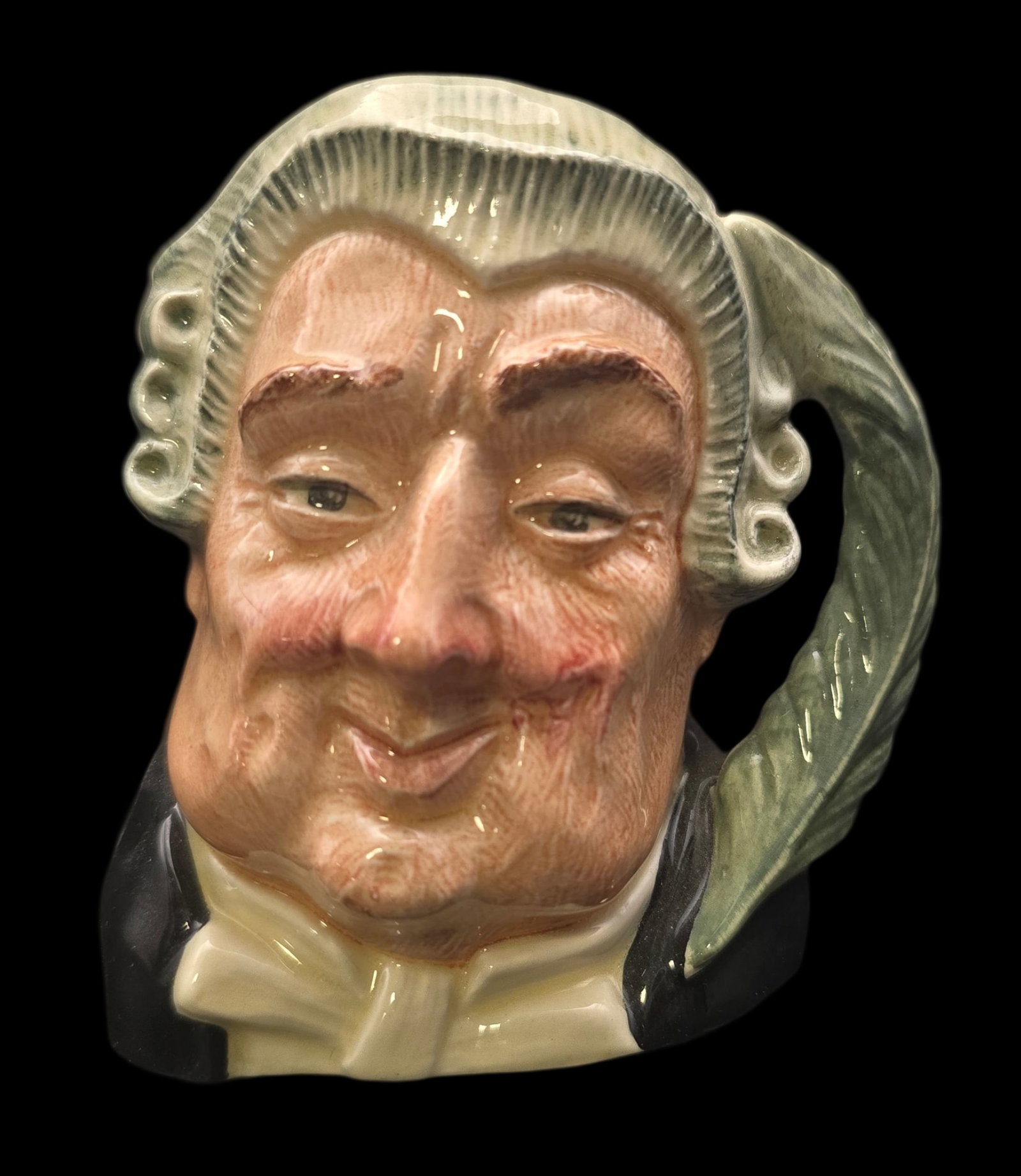 Vintage ROYAL DOULTON Toby Mug "The Lawyer": Very good vintage condition with minor wear according to age, please see pictures. No cracks or repairs. Measures approx. 4 1/2" high x 4 1/2" wide. Marked.