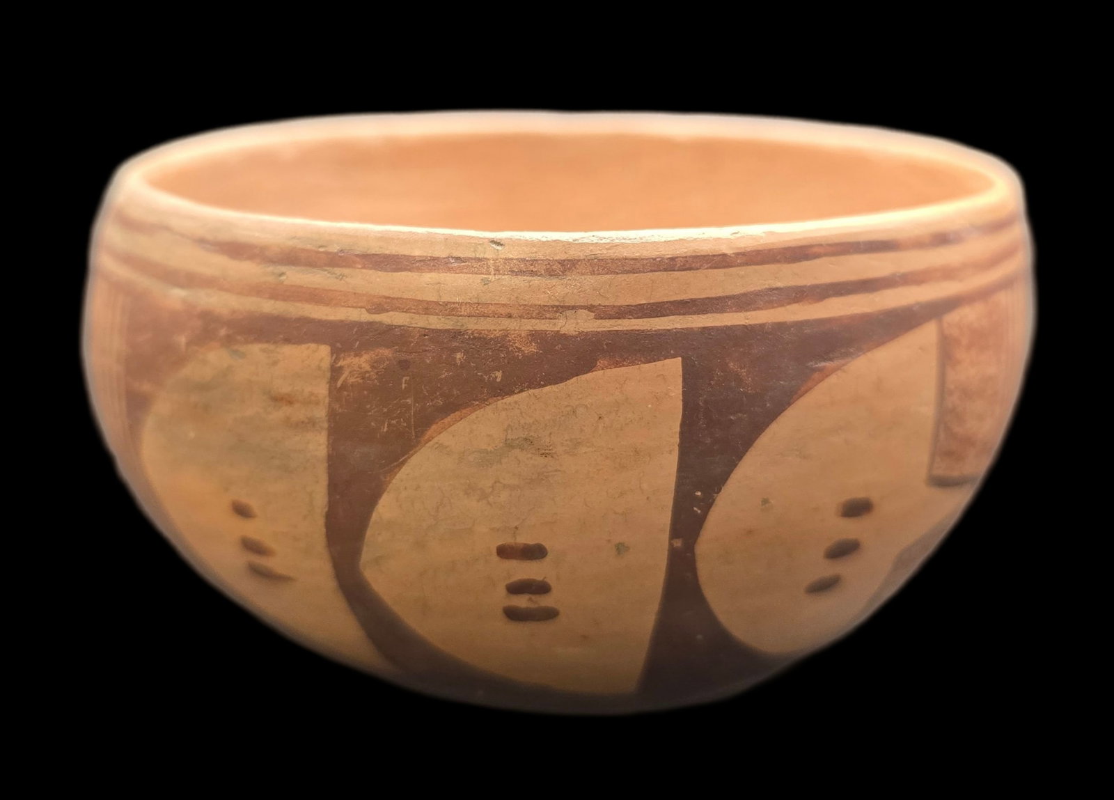 Vintage Native American Hopi J. LOMAKEMA Handmade Pottery Bowl: Very good vintage condition with minor wear according to age, please see pictures. No cracks or repairs. Measures approx. 2 1/2" high x 4" wide. Marked.