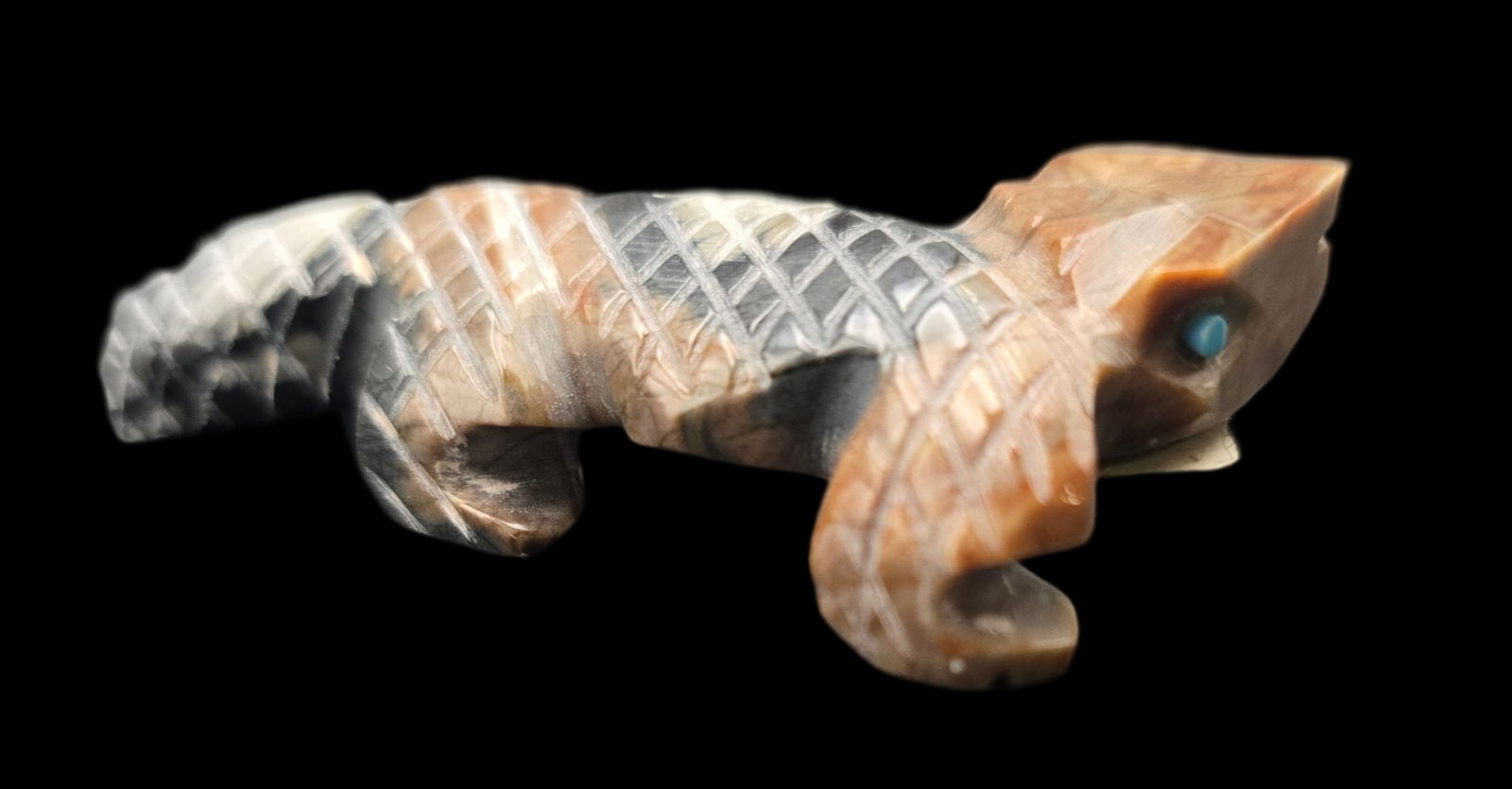 Vintage Native American Zuni TODD ETSATE Handcarved Stone Animal Fetish (1 of 5)