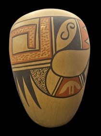 Vintage Native American Hopi Z.C. Pottery Vessel attrib. to ZELLA CHEEDA