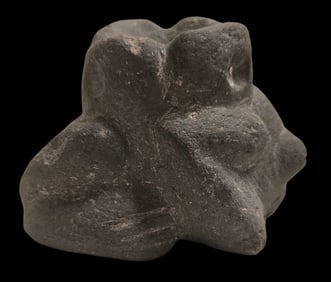 Antique Native American or Pre-Columbian Handcarved Basalt Animal Fetish