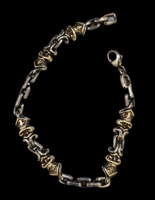 Very Unusual Vintage Sterling Silver Bracelet