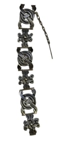 Very Unusual Vintage Sterling Silver Bracelet
