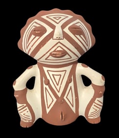 Vintage Southwestern Native American ANASAZI Pottery Ceramic Figurine