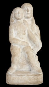WILLIAM ZORACH (American, 1887-1966) Plaster Sculpture "Mother and Daughter" Robinson Galleries