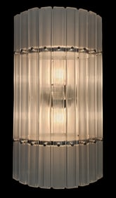 Vintage VENINI Murano Italy "NASTRI" Art Glass Wall Sconce Lamp