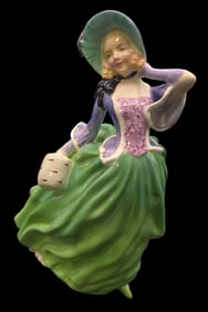 Vintage ROYAL DOULTON "Autumn Breezes" Porcelain Figurine