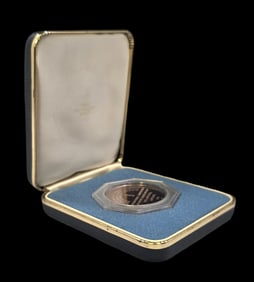 1975 FRANKLIN MINT Bicentennial PA Commemorative 1st Annual Meeting Silver Coin