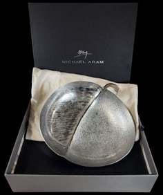 Vintage MICHAEL ARAM Silverplate "Lodhi Garden Sea" Grape Plate