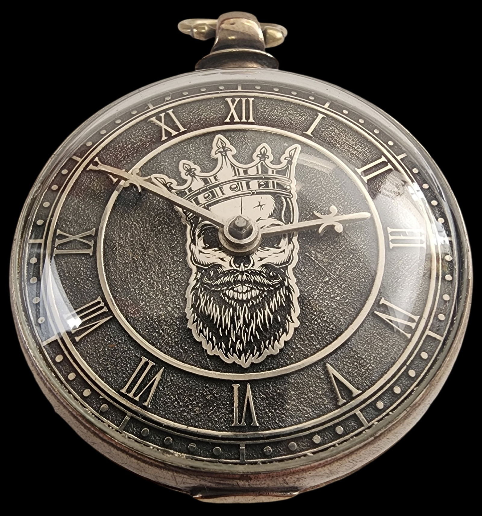 Very Rare 1700s British SMITH WALTON Sterling Silver Verge Fusee Memento Mori Pocket Watch (1 of 15)