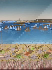 FANCH LEDAN (1949-) Ltd. Ed. Offset Lithograph "La Plage"