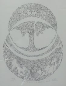 REBECCA LOWDER-COLLINS "The Garden" Ltd. Ed. Signed Lithograph