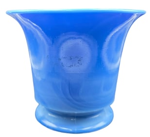 Vintage Chinese Blue Peking Glass Tea Cup