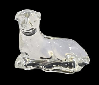 Vintage Crystal Animal Miniature Figurine - Lamb