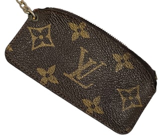 Vintage LOUIS VUITTON Monogram Etui Crepier Pochette Cles Key Pouch