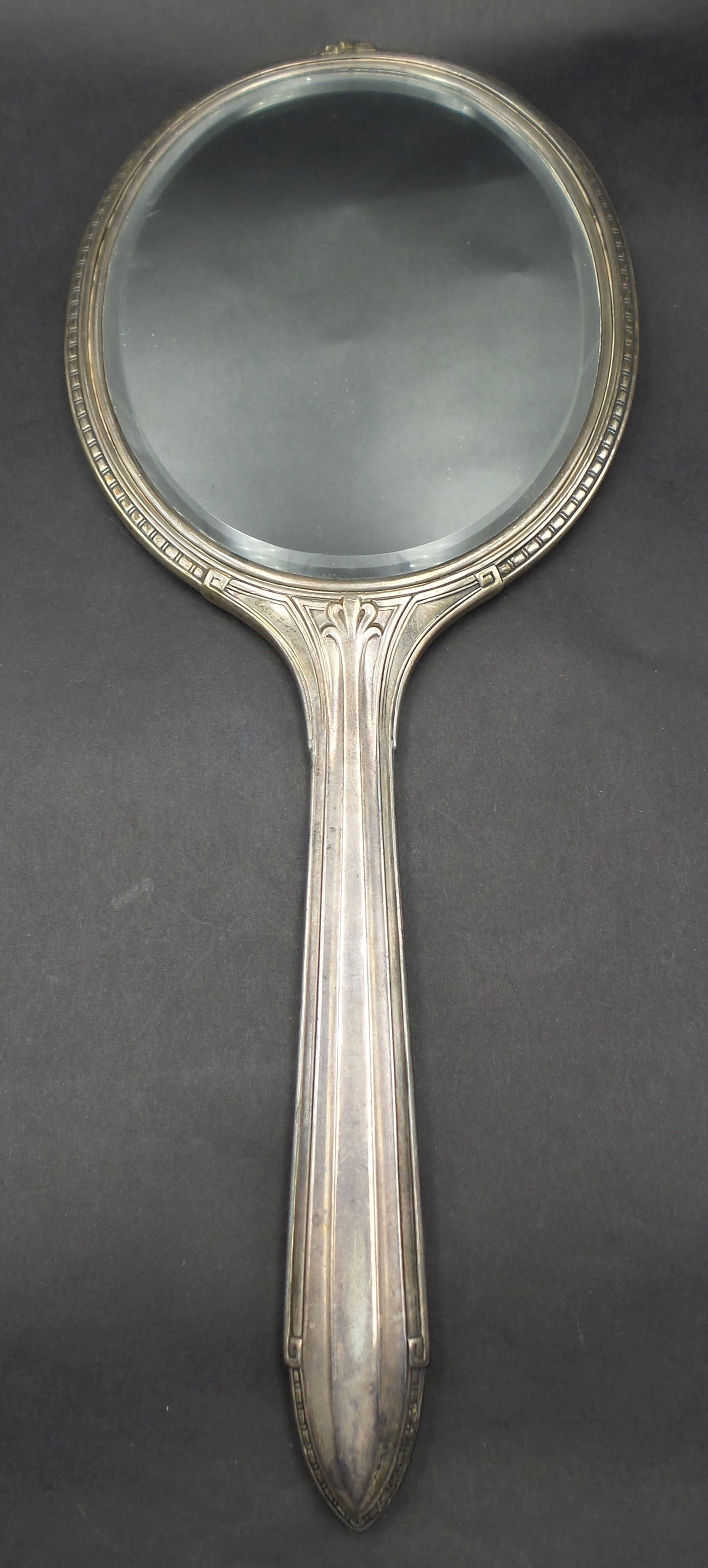 Vintage ca. 1930s Art Deco Sterling Silver Hand Mirror (1 of 8)