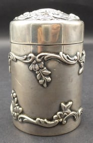 Antique British Sterling Silver & Glass Perfume Bottle