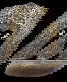 Rare 18th Century Spanish Colonial Sterling Silver Madonna Charity/Alms Bowl (1 of 9)