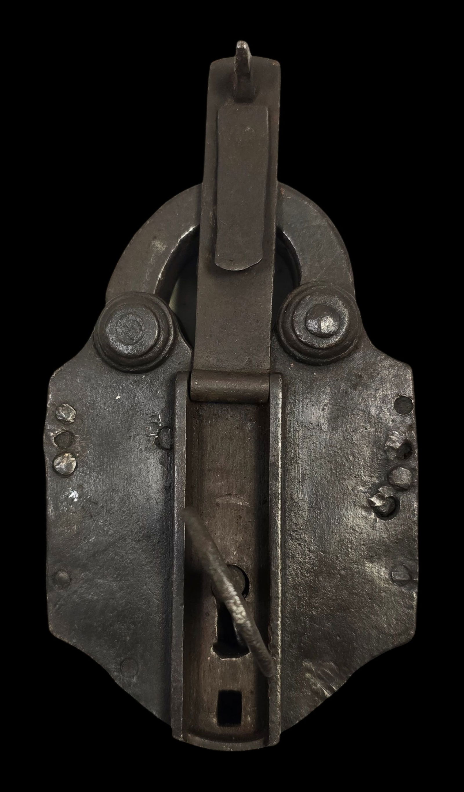 Antique 1700s European Wrought Iron & Original Key Padlock (1 of 7)