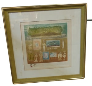 Vintage Ltd. Ed. Print "Exposicion en el parque" - Signed and Numbered
