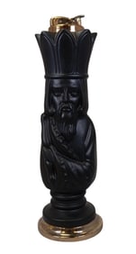 Rare Vintage EVANS "Chess King" Composition Table Lighter