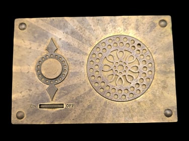 Rare Vintage REUGE Switzerland Brass & Wood Music Box