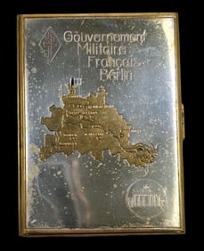 Very Rare Post WWII French Military Government in Germany General's Cigarette Case