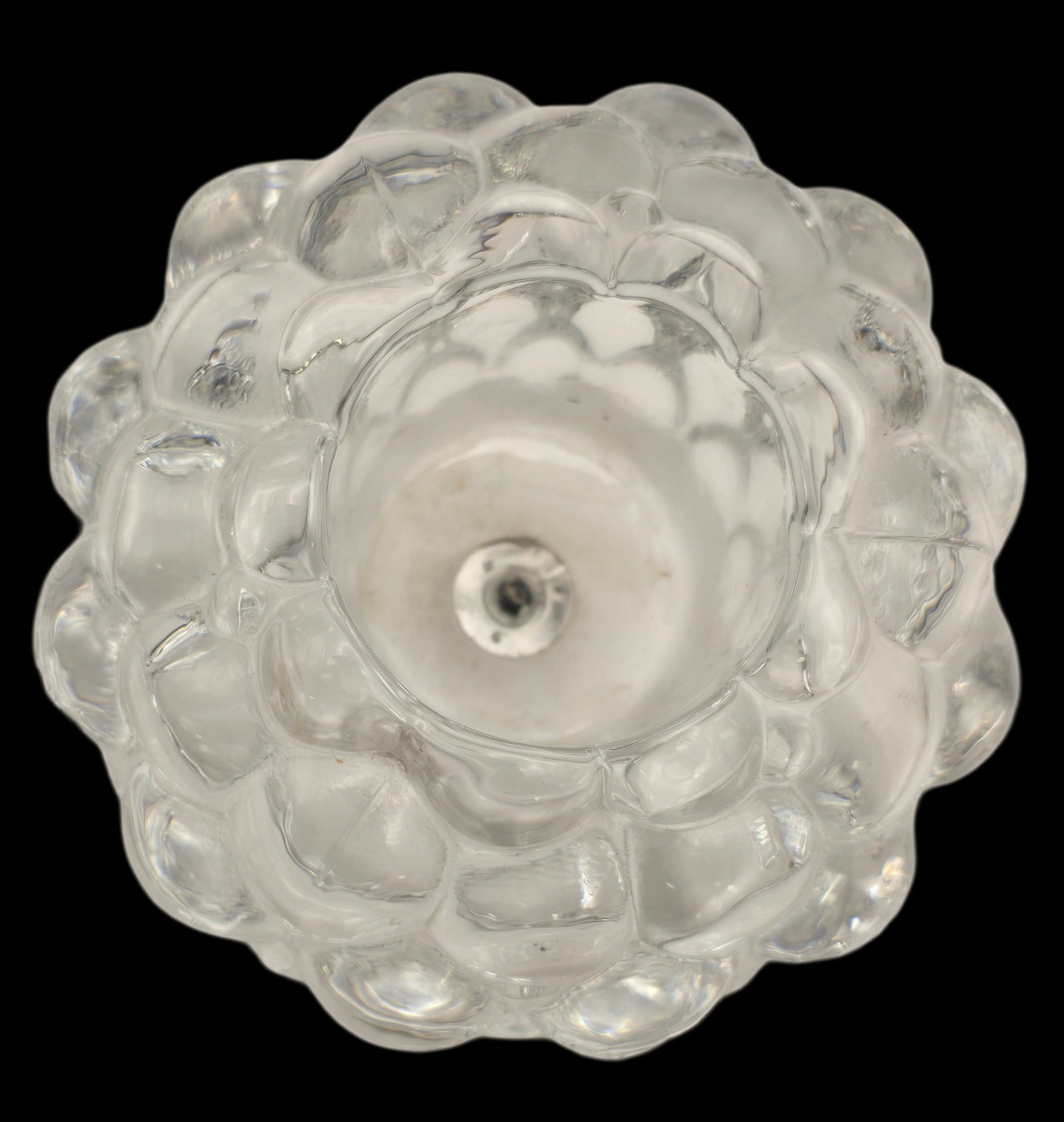 Vintage ORREFORS Raspberry Candle Holder by ANNE NILSSON: This unique and lighthearted candleholder makes the most out of each votive candle you burn with a multifaceted raspberry design that casts light in every direction. In finest lead crystal. Good vinta