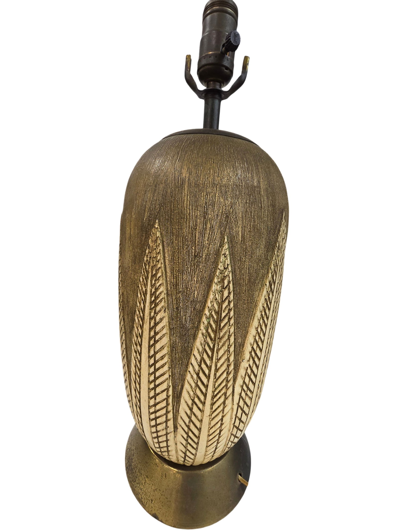 Vintage Mid-Century Modern Swedish "Paprika" Ceramic Table Lamp attrib. ANNA-LISA THOMSON: A Swedish ceramic "Paprika" table lamp attributed to ANNA-LISA THOMSON (Sweden, 1905-1952) for Upsala Ekeby. Very good vintage condition; no chips, cracks, or repairs. Measures approx 21" high.