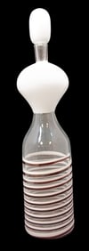 Rare Vintage GIO PONTI Murano Italy "Vecchia Dama" Art Glass Bottle