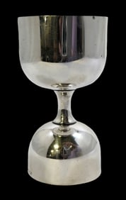 Vintage Sterling Silver Cocktail Double Jigger / Measuring Cup